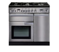 Rangemaster Professional 90 Dual Fuel Range Cooker - Stainless Steel